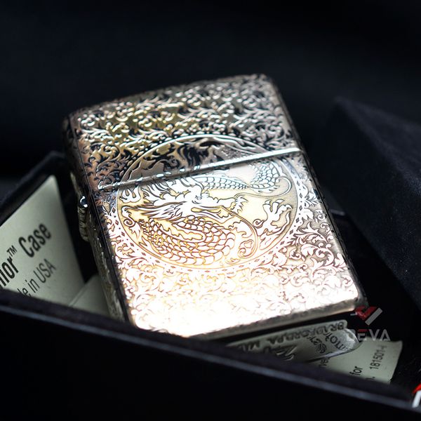Zippo Khắc CNC Chủ Đề Rồng Phượng ZK142