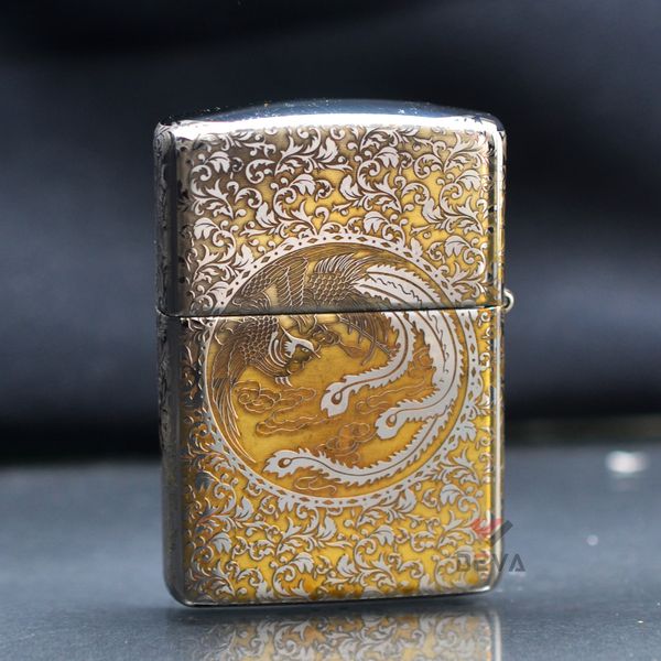 Zippo Khắc CNC Chủ Đề Rồng Phượng ZK142