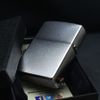 Zippo Mạ Satin Khắc Ngọn Lửa Zippo Và Logo ZK17