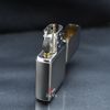 Zippo Satin Khắc Hình Con Bướm Cách Điệu Mạ Vàng Z62