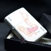 Zippo Sơn Trắng Chủ Đề Lá Bài Át Bích Lady Ace Z128