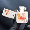 Zippo Sơn Trắng Chủ Đề Lá Bài Át Bích Lady Ace Z128