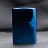 Zippo Sơn Xanh Sapphire Khắc Lá Cờ Hoa Kỳ ZK111