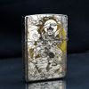 Zippo Khắc Thần Tài Quan Vũ Và Triệu Công Minh ZK25