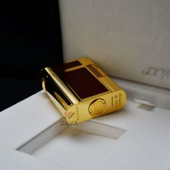 Dupont Hồng Kông Ligne 1 Form Thấp Sơn Mài Đỏ Hoa Văn DT04