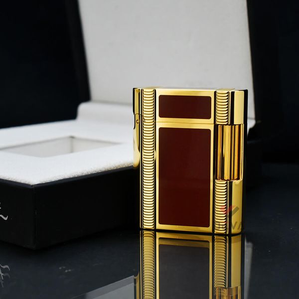 Dupont Hồng Kông Ligne 1 Form Thấp Sơn Mài Đỏ Hoa Văn DT04