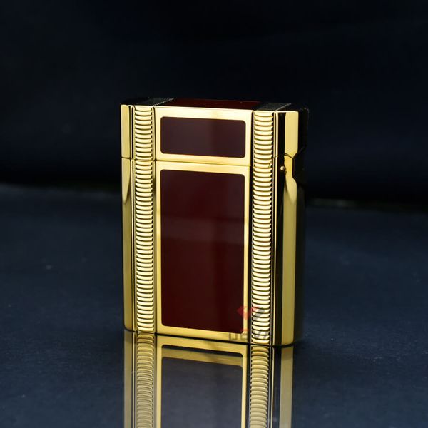 Dupont Hồng Kông Ligne 1 Form Thấp Sơn Mài Đỏ Hoa Văn DT04