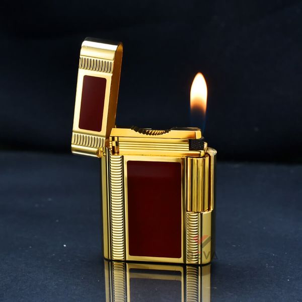 Dupont Hồng Kông Ligne 1 Form Thấp Sơn Mài Đỏ Hoa Văn DT04