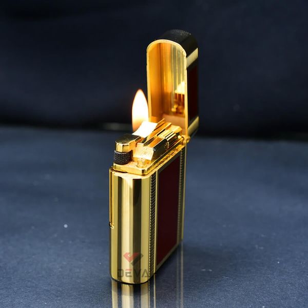 Dupont Hồng Kông Ligne 1 Form Thấp Sơn Mài Đỏ Hoa Văn DT04