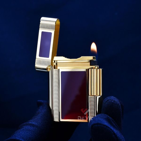 Dupont Hồng Kông Ligne 1 Form Thấp Sơn Mài Đỏ Hoa Văn DT04