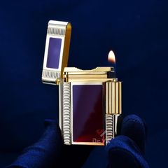 Dupont Hồng Kông Ligne 1 Form Thấp Sơn Mài Đỏ Hoa Văn DT04