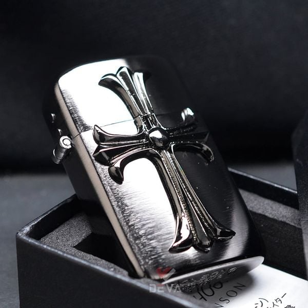 Bật Lửa Ronson Ốp Emblem Cây Thánh Giá R12