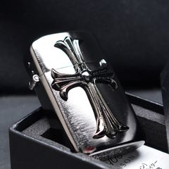 Bật Lửa Ronson Ốp Emblem Cây Thánh Giá R12