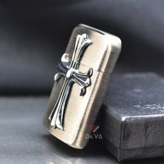 Bật Lửa Ronson Ốp Emblem Cây Thánh Giá R12