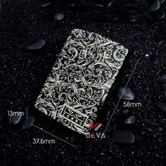 Bật lửa xăng đá Zorro hoa văn cổ điển mạ vàng bản giới hạn Z2-1079