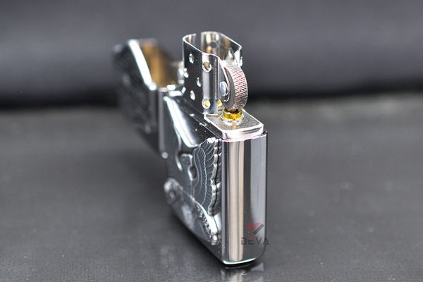 Bật Zippo Mỹ chính hãng ốp Emblem Harley Davidson Z94