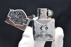 Bật Zippo Mỹ chính hãng ốp Emblem Harley Davidson Z94