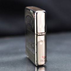 Zippo Bạc Khối Chặt Góc Khắc Chủ Đề Camel BK77