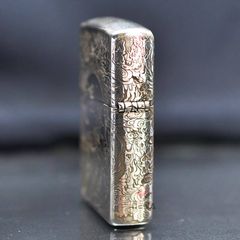 Zippo Bạc Khối Khắc Hình Phượng Hoàng Hồi Sinh BK22