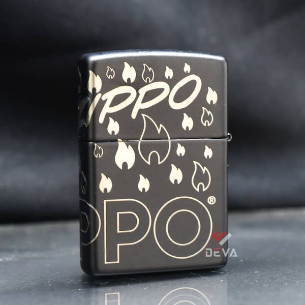 Zippo Mẫu Thiết Kế Ngọn Lửa Biểu Tượng Zippo Design Z46
