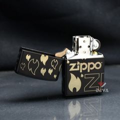 Zippo Mẫu Thiết Kế Ngọn Lửa Biểu Tượng Zippo Design Z46