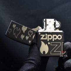 Zippo Mẫu Thiết Kế Ngọn Lửa Biểu Tượng Zippo Design Z46