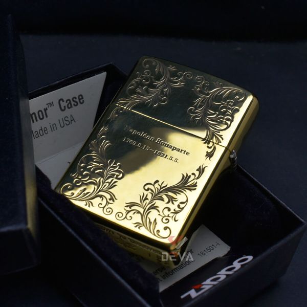 Zippo Armor Khắc Hoàng Đế Pháp Napoléon Bonaparte ZD52