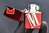 Zippo Sơn Đỏ Ốp Nổi Thương Hiệu Marlboro ZN361