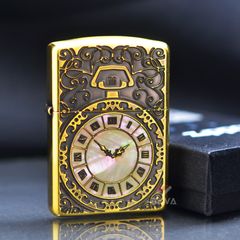 Mẫu Zippo Armor đồng hồ khảm trai ZN38