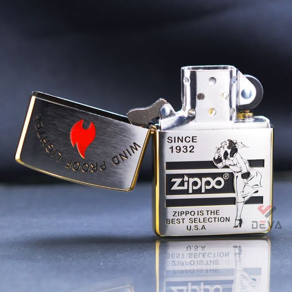 Zippo Chủ Đề Các Biểu Tượng Zippo Cạnh Mạ Vàng ZN160