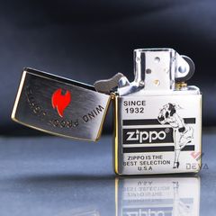 Zippo Chủ Đề Các Biểu Tượng Zippo Cạnh Mạ Vàng ZN160