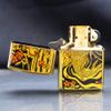 Zippo Gắn Tranh Ukiyo-e Cá Chép Trong Đầm Nước ZN217