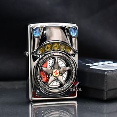 Zippo Ốp Hình Mô Phỏng Xe Hơi Bánh Xe Quay ZN25