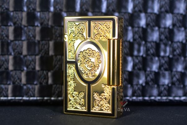 Set Quà Tặng Bật lửa ST Dupont sơn mài hoa văn cổ điển D214