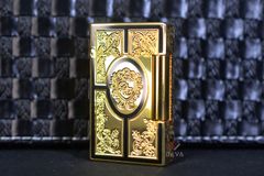 Set Quà Tặng Bật lửa ST Dupont sơn mài hoa văn cổ điển D214