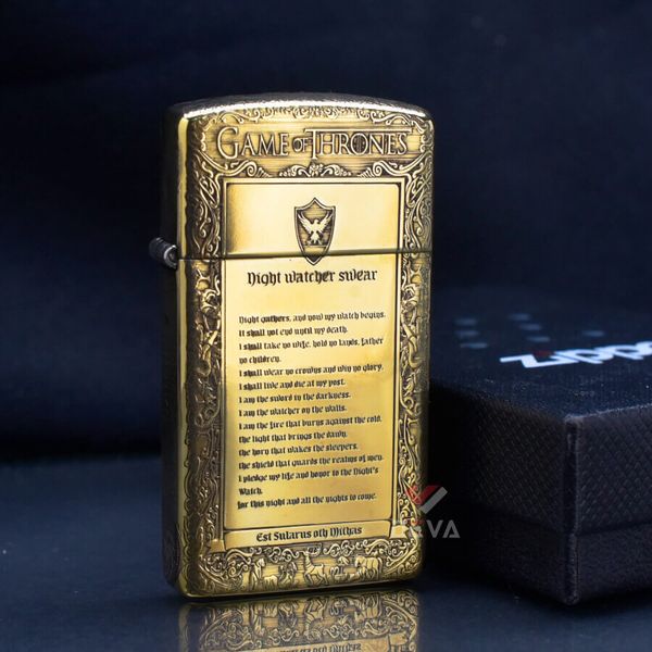 Zippo Slim Khắc Trò Chơi Vương Quyền Game Of Thrones ZK03