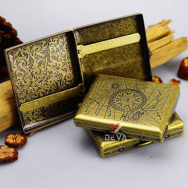 Hộp đựng thuốc lá Kuboy/Star chứa 20 điếu loại 6.5mm vỏ khắc hoa văn các mẫu KP1