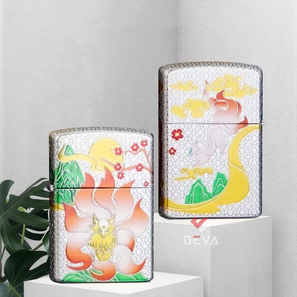 Bật lửa xăng đá Zorro hình Hồ Ly 9 đuôi bản giới hạn Z2-1137