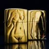 Zippo Armor Khắc Hình Cô Gái Khỏa Thân Nghệ Thuật ZN212