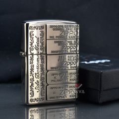 Zippo Ốp Lệch Emblem Mộc Đáy Zippo Qua Các Thời Kỳ ZN83