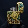 Zippo Ốp Tượng Thanh Long Và Vòng Xoay Phong Thủy ZN86