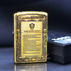 Zippo Khắc Chủ Đề Trò Chơi Vương Quyền Game Of Thrones ZN27
