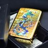 Zippo Armor Mạ Titanium Vàng Vảy Rồng Hỏa Long Châu ZN87