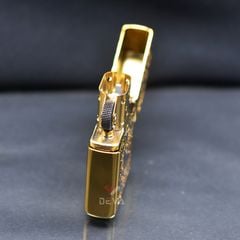 Zippo Armor Mạ Titanium Vàng Vảy Rồng Hỏa Long Châu ZN87
