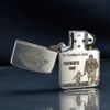 Zippo Bạc Khối Tái bản 1941 Khắc Chủ Đề Cha Con Father's Day BK23