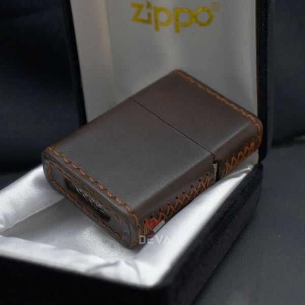 Zippo Bọc Da Khắc Logo Sư Đoàn Không Vận Hoa Kỳ Airborne ZN10