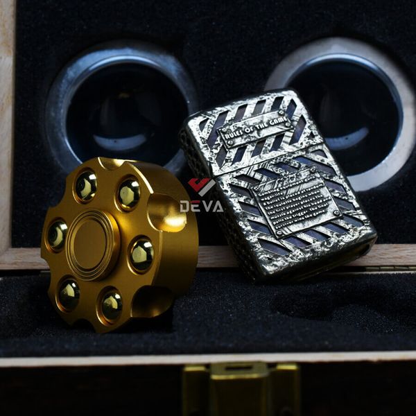 Set Zippo Cò Quay Nga Russian Roulette And Fidget Spinner ZN88