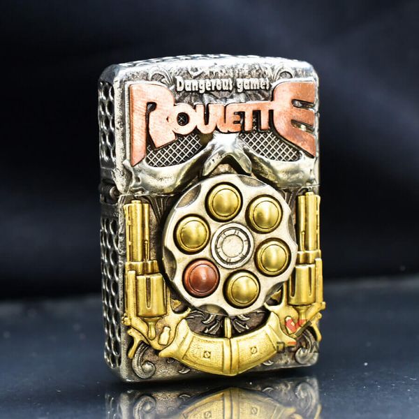 Set Zippo Cò Quay Nga Russian Roulette And Fidget Spinner ZN88