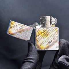 Zippo Mạ Chrome In Bảo Hành Trọn Đời Lifetime Guarantee Z23