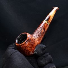 Tẩu thân gỗ đế tròn cán sừng Freesize TS20